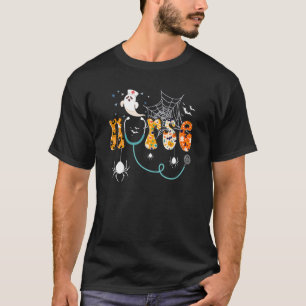 Halloween Nurse Nursing Ghost happy halloween T Shirt