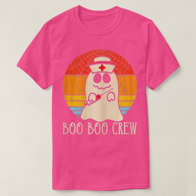 Halloween Nurse Practitioner Boo Crew, Nurse Hallo T Shirt (Design framsida)