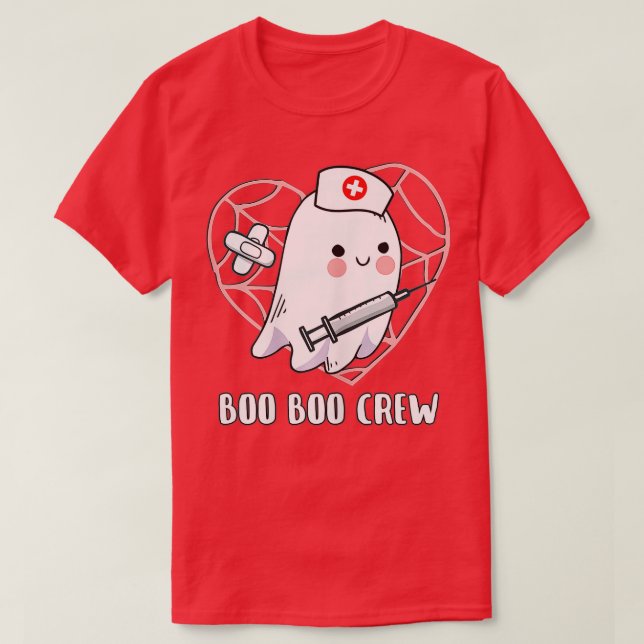 Halloween Nurse Practitioner Boo Crew, Nurse Hallo T Shirt (Design framsida)