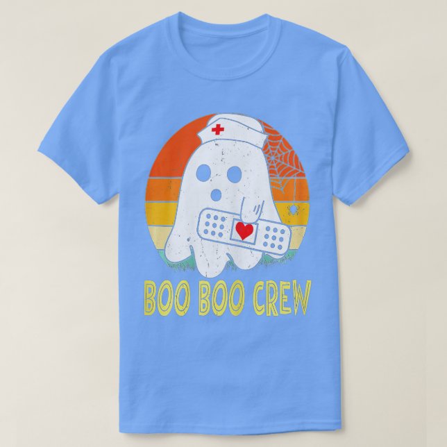 Halloween Nurse Practitioner Boo Crew, Nurse Hallo T Shirt (Design framsida)