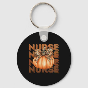 Halloween Nurse Pumpkin Nursing SCrub Top Costume Nyckelring