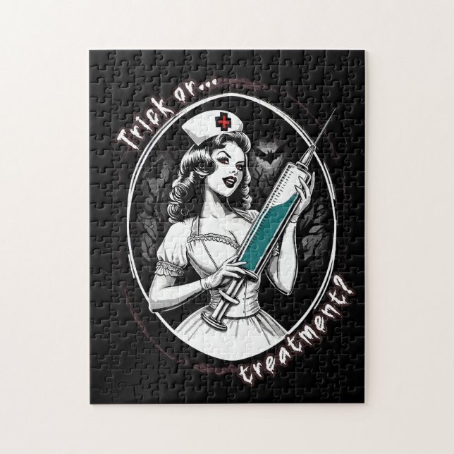 Halloween Nurse Pussel (Vertikal)