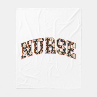 Halloween Nurse Retro Fall Season Fleecefilt