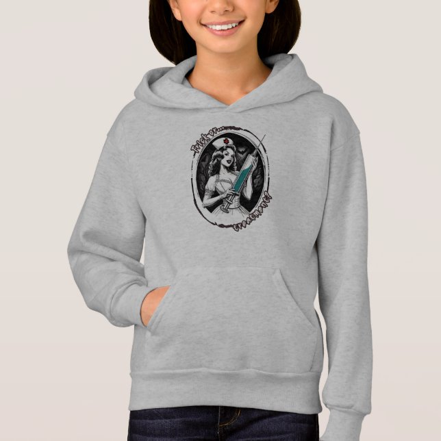 Halloween Nurse T Shirt (Framsida)