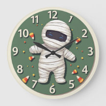 Halloween Nursery: Lil'Monster Wall Clock