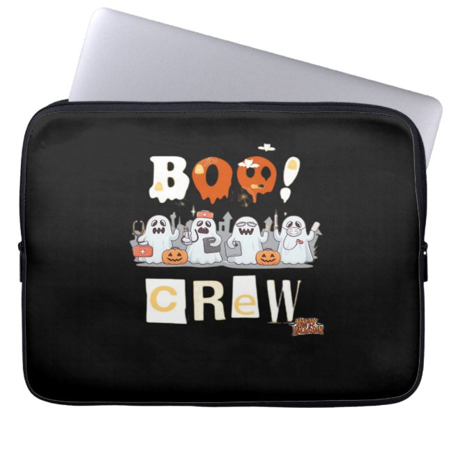 Halloween Nurses Boo Crew Classic T-Shirt Laptop Fodral (Framsidan)