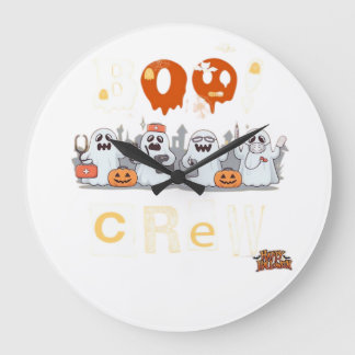 Halloween Nurses Boo Crew Classic T-Shirt Stor Klocka