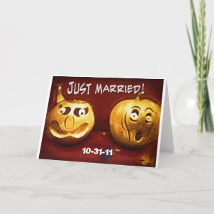 Halloween Ny gifta-kort Meddelande