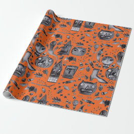 Halloween-O-Rama Wrapping Papper Presentpapper