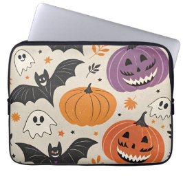 Halloween och hösten mönster laptop fodral