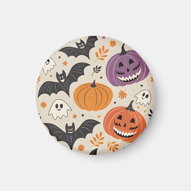 Halloween och hösten mönster magnet (Framsidan)