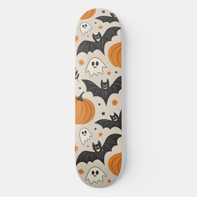 Halloween och hösten mönster mini skateboard bräda 18,5 cm (Framsida)