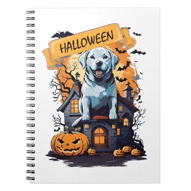 HALLOWEEN OCH HUND ANTECKNINGSBOK (Framsidan)