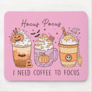Halloween och kaffe musmatta