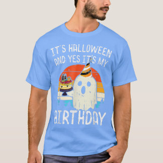 Halloween och min födelsedagsljude Boo har. T Shirt