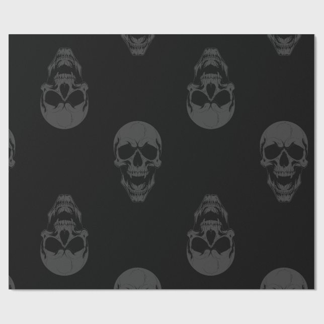 halloween odöda vampyr, läskigt monster presentpapper (Platt)