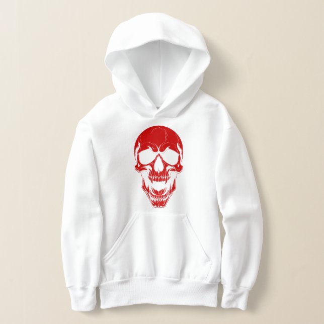 halloween odöda vampyr, skrämmande monsterröd t shirt (Laydown)