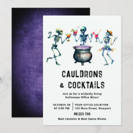 Halloween Office Party Business Corporate Mixer Inbjudningar