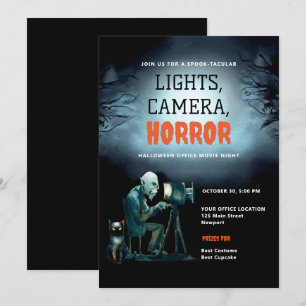 Halloween Office Party Business Scary Movie Ghoul Inbjudningar