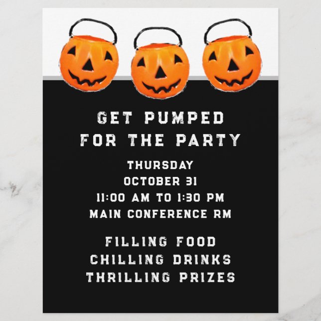 Halloween Office Party Flyer (Framsidan)