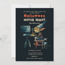 Halloween Office Party Movie Gremlin Black Cat Inbjudningar