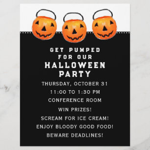 Halloween Office Party Reklamblad