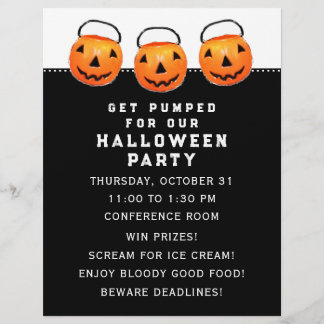 Halloween Office Party Reklamblad
