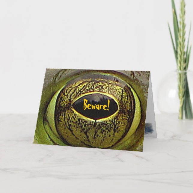 Halloween Öga Kort (Framsida)