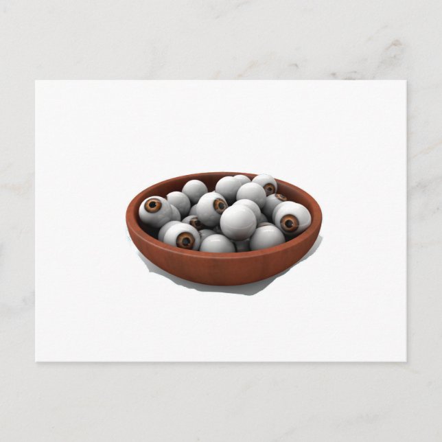 halloween-ögonbollar vykort (Framsida)