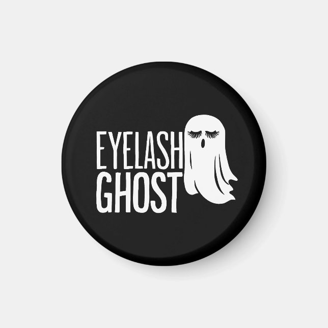 Halloween Ögonfrans Spöke Magnet (Framsidan)