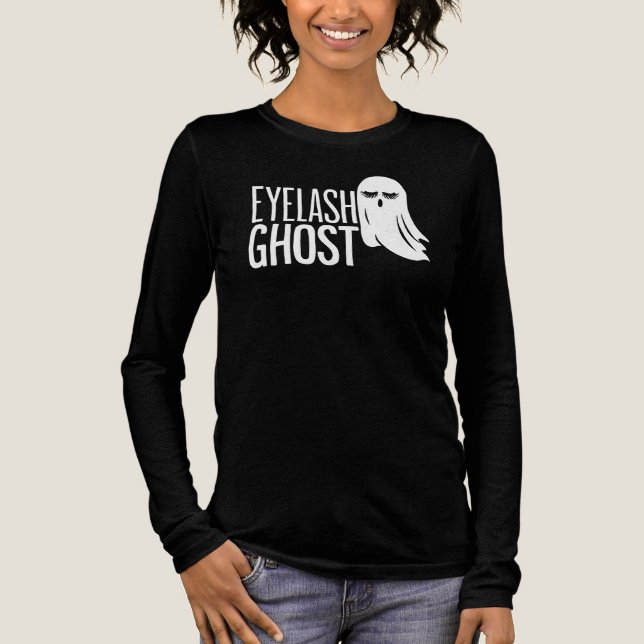 Halloween Ögonfrans Spöke T Shirt (Framsida)