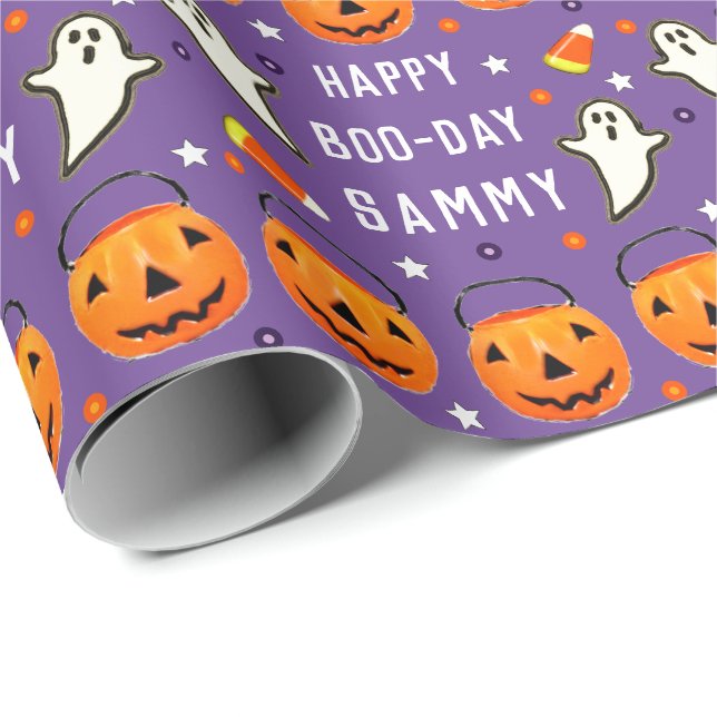 Halloween oktober Birthday Gift Presentpapper (Rullad Hörn)