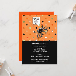 Halloween-Oktober-öppningshus Inbjudningar