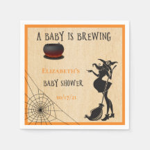 Halloween Oktober Witch Brewing Baby Shower