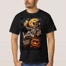 Halloween Öl Skelett Tröja – Bus eller Öl