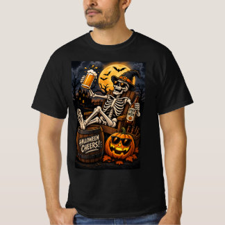 Halloween Öl Skelett Tröja – Bus eller Öl