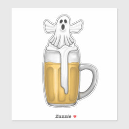 Halloween Öl Spöke  Klistermärken