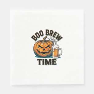 Halloween Öl Tröja Vintage Pumpa Party T-shirt_1 Pappersservett