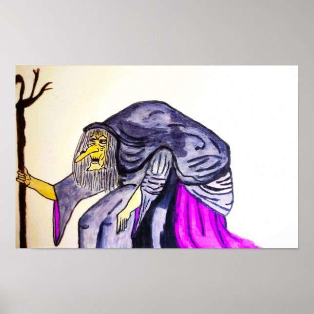 HALLOWEEN OLD HAG POSTER (Framsidan)