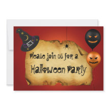 Halloween Old Parchment Hälsning