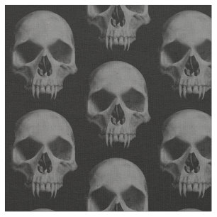 Halloween ond döskallar tyg