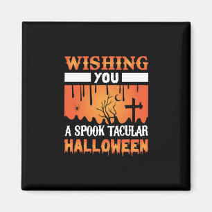 Halloween önskar dig en taloky Halloween Magnet