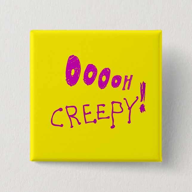 Halloween Oooh Creepy! Pin Knapp (Framsida)