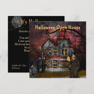 Halloween Open House Party-inbjudan Inbjudningar