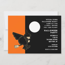 Halloween öppen hus inbjudan