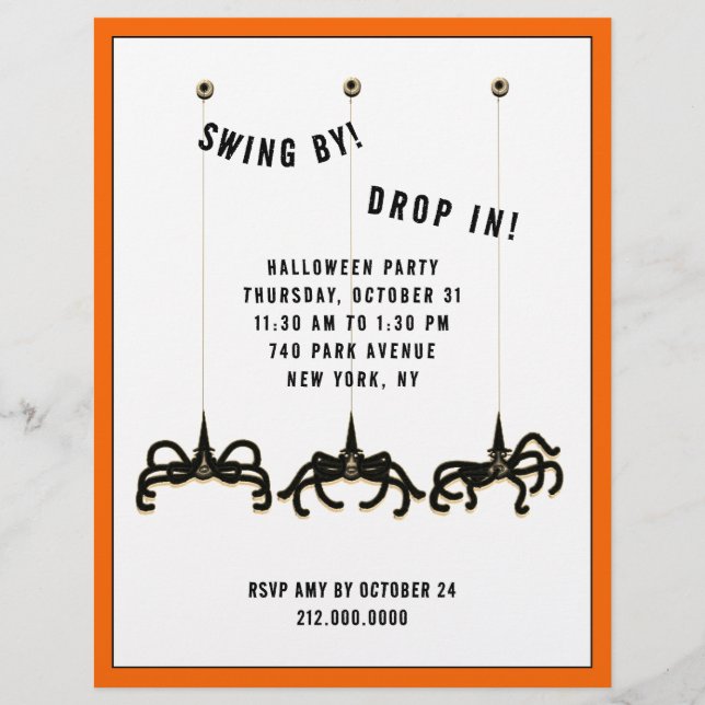 Halloween Öppet Hus Flyer (Framsidan)