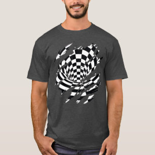 Halloween Optical Illusion Mönster Costume Torn T Shirt