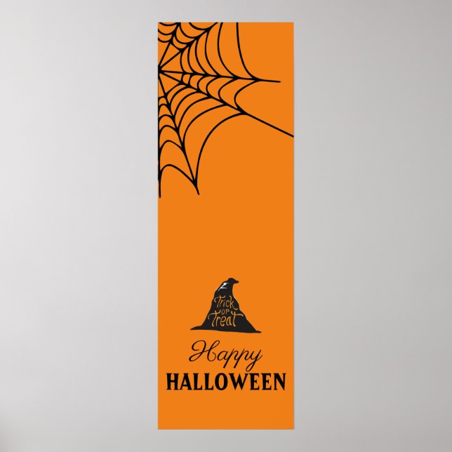 Halloween Orange Banner Poster (Framsidan)