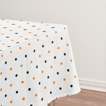 Halloween Orange Black Polka dots Chic Party Decor