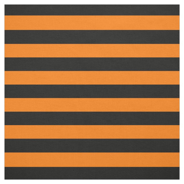 Halloween-Orange Black Rand Mönster Modern Chic Tyg (Provkarta)